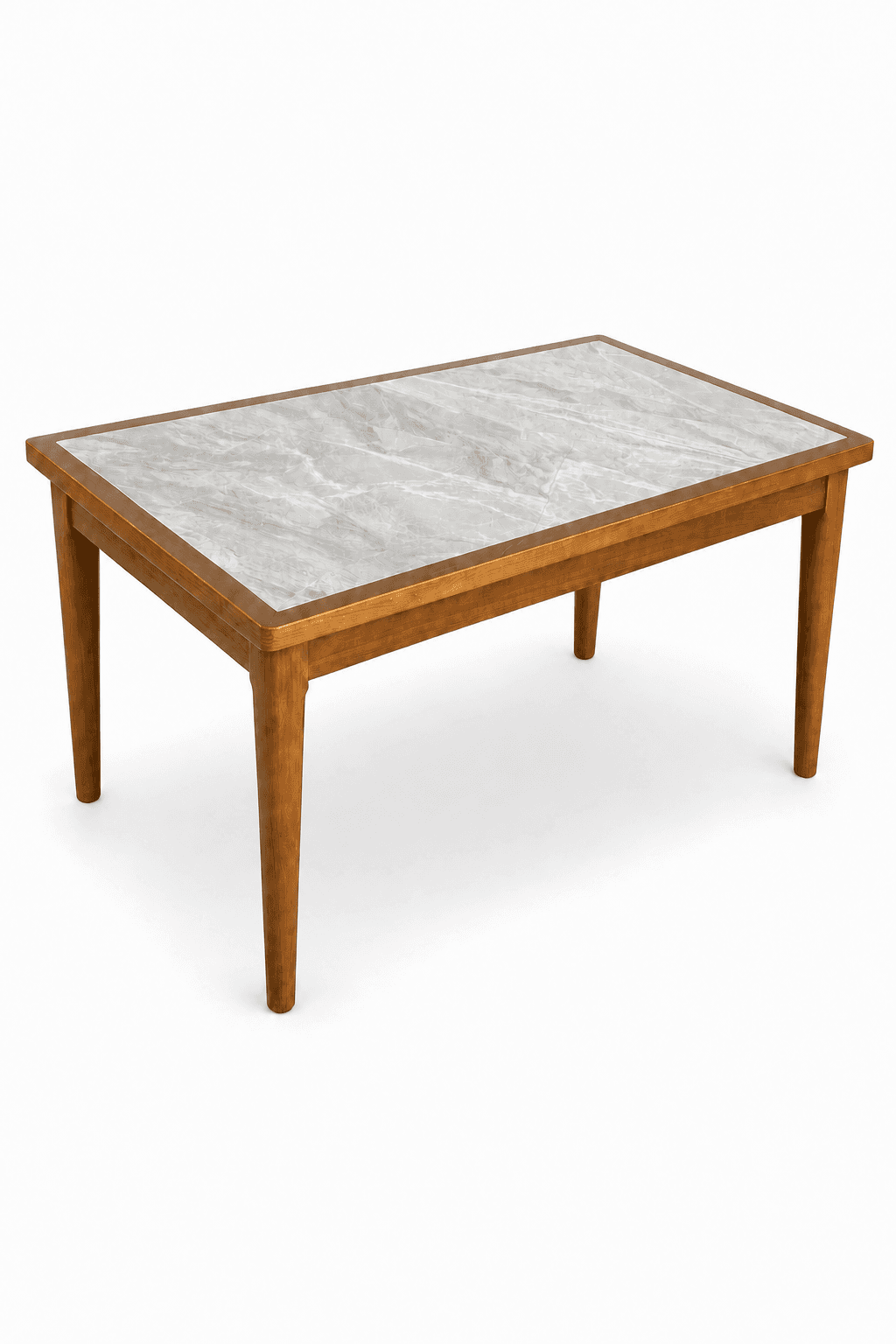 Stone-Inlay Square Dining Table